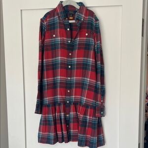 Polo by Ralph Lauren Red and Blue Plaid Kids Dress